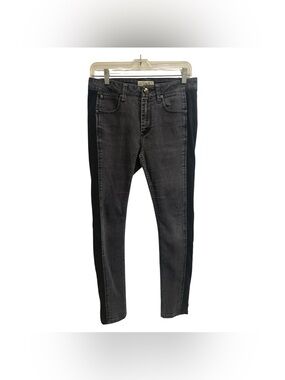 Burberry Two-Tone Black and Charcoal Skinny Jeans Size M